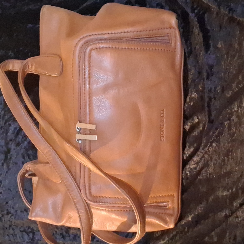 Stone & Co. Brown Leather Shoulder Bag